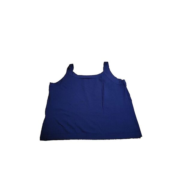 Talbots Woman Navy Blue Sleeveless Blouse Tank Top Plus Size 3X - Picture 2 of 10